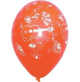 Ballon Espagna 29 cm coul assorties -les 10 - Décoration  pas cher