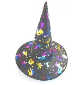 Chapeau sorcière holographique