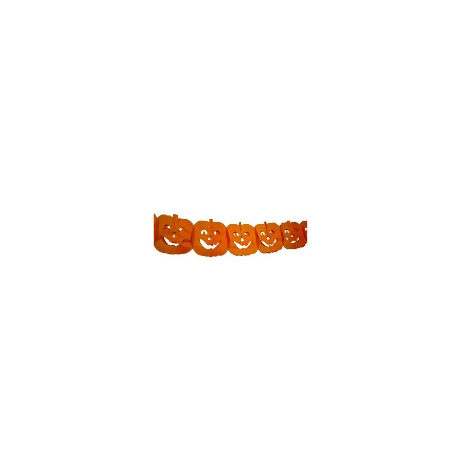 Guirlande Citrouille  papier  6 m