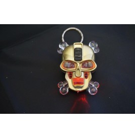 Porte clés tête robot lumineux 45 mm