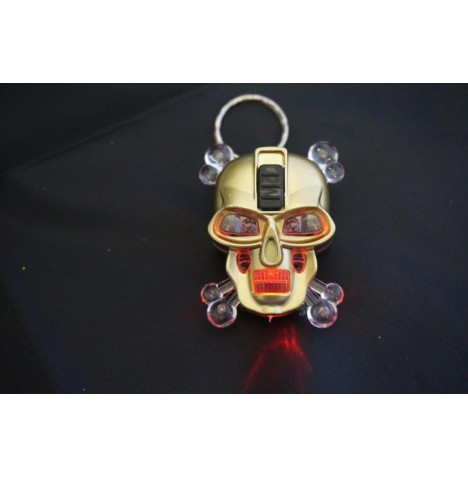 Porte clés tête robot lumineux 45 mm
