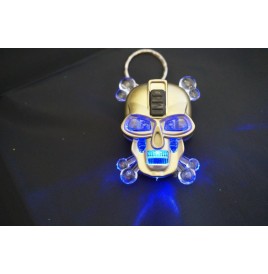Porte clés tête robot lumineux 45 mm
