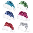 Bonnets de Noël avec sequins Lot de 24