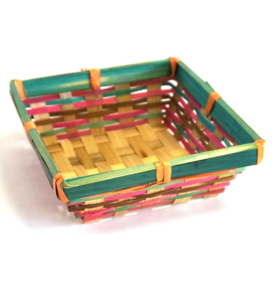 Petite Corbeille Carrée en Osier