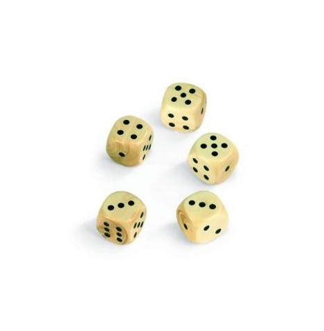 Set de 5 dés 5x16mm - Jeux de société  pas cher