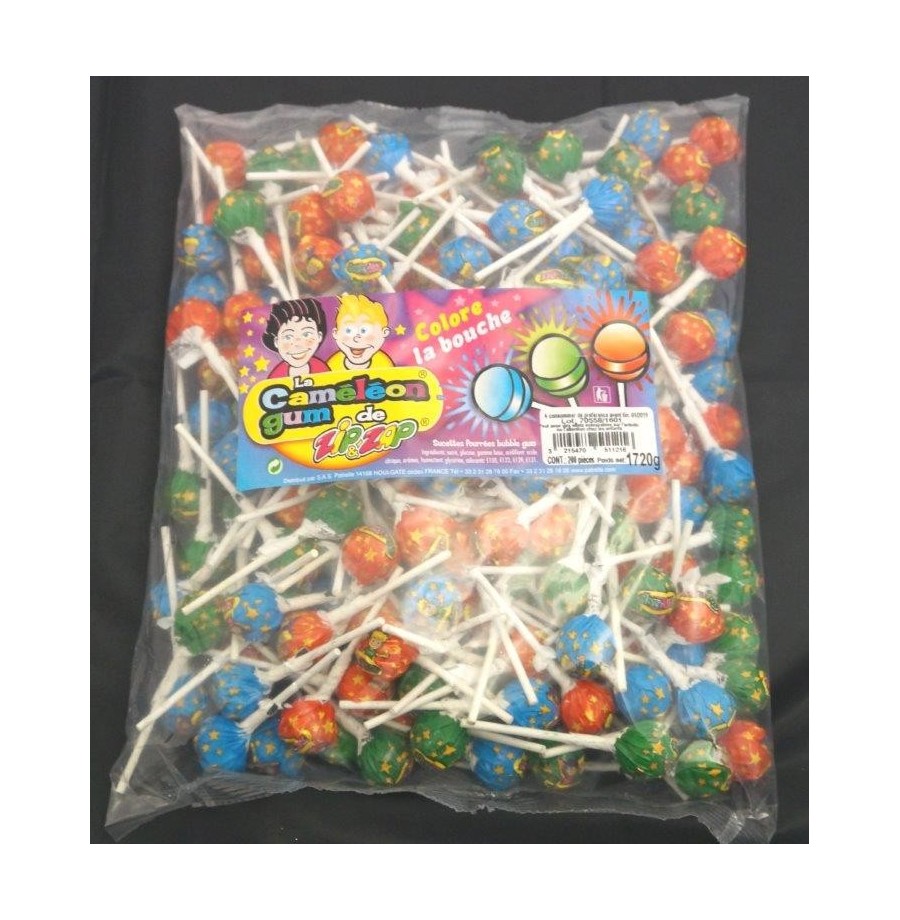 Sucettes caméléon  gum (les 200)