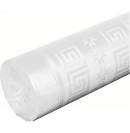 Nappe blanche damassé rlx 25 m x 1.20 m