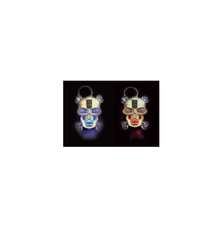 Porte clés tête robot lumineux 45 mm