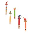 Sifflet en bois clown12 cm (modèles assortis)