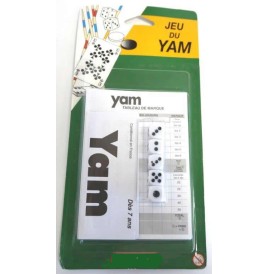 Jeu de yam  5 Dés + bloc sous blister