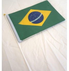 Drapeau  Brésil 16 x29 cm lot de 10