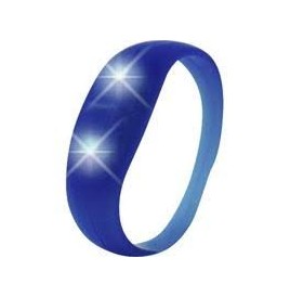Bracelet lumineux mouvement silicone Bleu