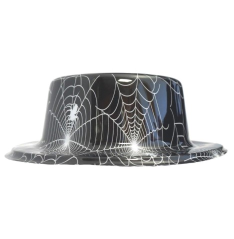 Chapeau Halloween toile d'araignée : parfait pour un look effrayant.