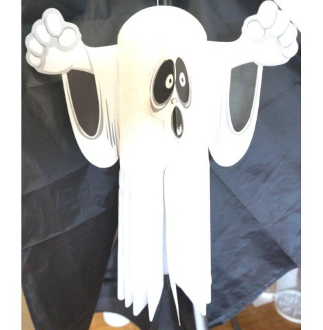 Fantôme papier blanc 52 cm à suspendre