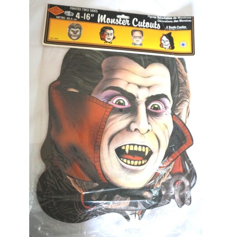 4 découpes carton décoration halloween