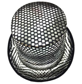 Chapeau Haut de forme Luxe Argent