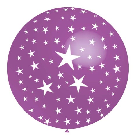 Ballon géant Etoiles diam 91 cm Couleurs aux choix