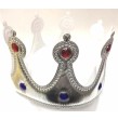 Couronne roi tissu Argent