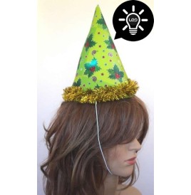 Chapeau Pointu Lumineux pvc avec élastique