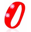 Bracelet lumineux mouvement silicone Rouge
