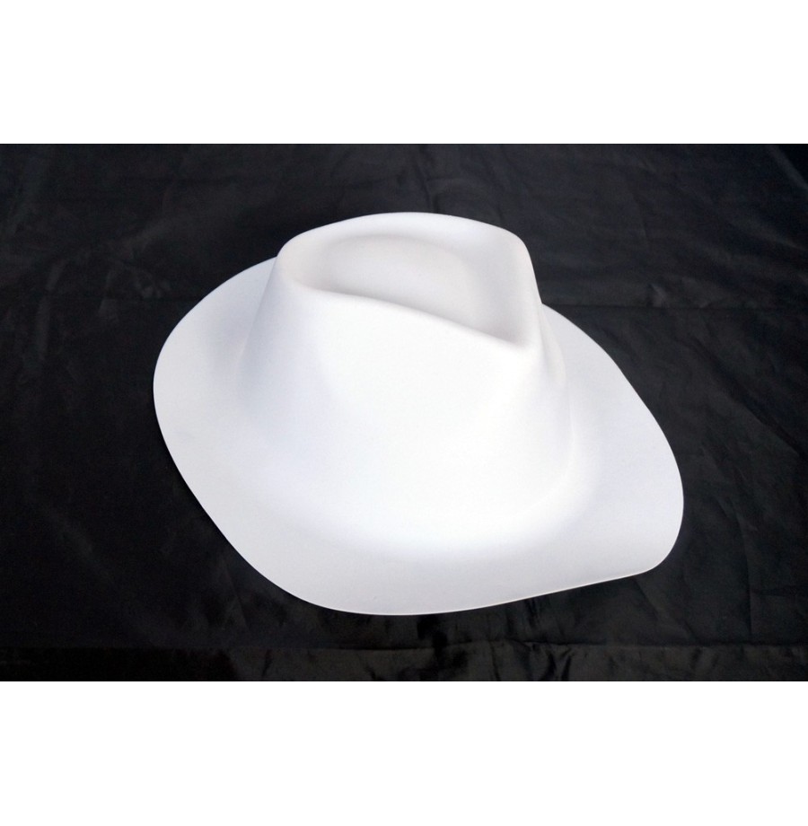 Chapeau Al-Capone pvc aspect feutrine