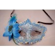 Loup en dentelle - Bleu