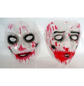 Masque transparent visage Sanglant (assortis)