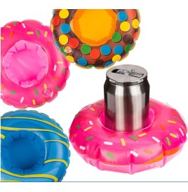 Support Bouteille Donut Gonglable 18 cm - Ballons / Gonflables  pas...