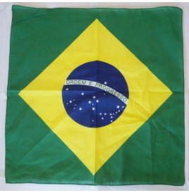 Bandana Brésil 52x52 cm - Brésilienne  pas cher