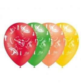 Ballons mexico 29 cm couleurs asorties les 10 - Ballons / Gonflable...