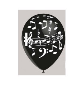 10 Ballons musique 30 cm - Ballons / Gonflables  pas cher