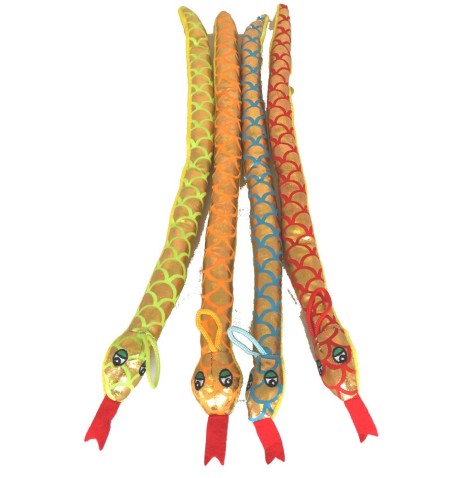 Peluche Serpent 40 cm couleurs ass - Peluches  pas cher