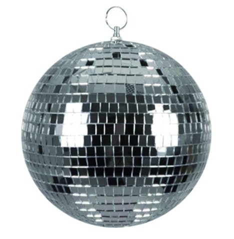 Boule à facettes diam 20cm Argent - Disco  pas cher