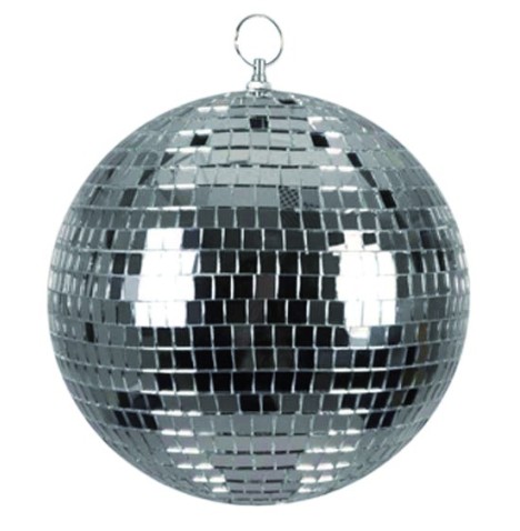 Boule à facettes diam 20cm Argent