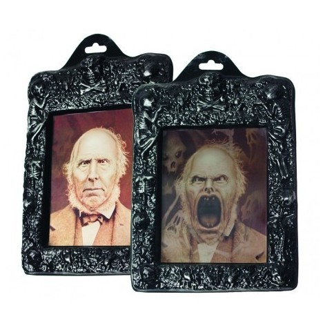 cadre photo Horreur 3D    26 x 20cm - Halloween  pas cher