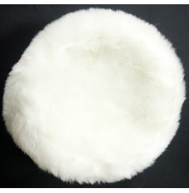 Toque fourrure blanche synthétique