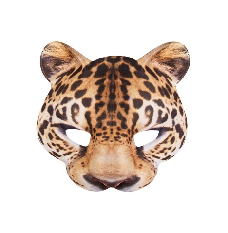 Demi-Masque EVA Leopard - Loups et Masques  pas cher