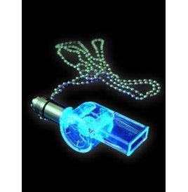 Collier sifflet Lumineux bleu