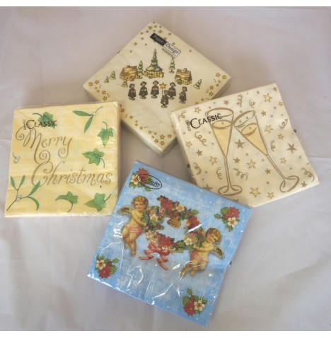 20 serviettes Hiver