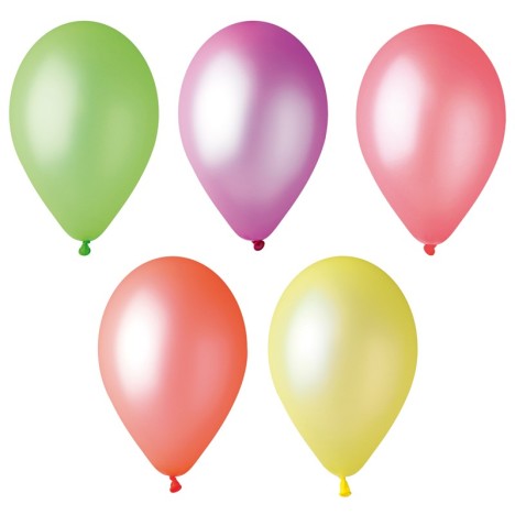 Sachet 100 ballons Fluo diamètre 26 cm ass - Ballons / Gonflables  ...