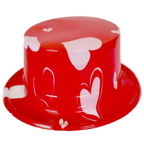 chapeau Saint Valentin - Chapeaux  pas cher-coeur-rouge