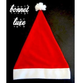 Bonnet de Noël en velours rouge 🎅 Doux & élégant