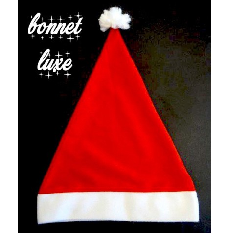 Bonnet de Noël en velours rouge 🎅 Doux & élégant