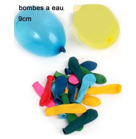 Bombe à eau 9 cm(sachet de 50 pièces) - Jeux d'eau  pas cher