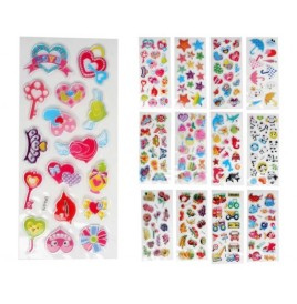 stickers déco assortis 3D - Jeux filles  pas cher