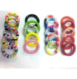 Bracelets  torsades multicolores les 5