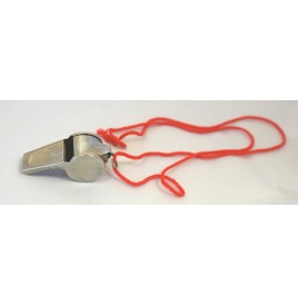 Sifflet métal arbitre avec cordon