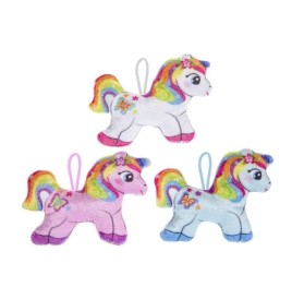 Peluche licorne 13.5 cm - Peluches  pas cher