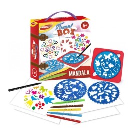 Coffret Mandala de voyage 10 pièces - Pochoirs  pas cher