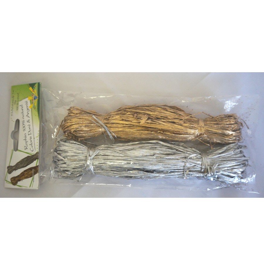 Duo raphia or et argent 15 g